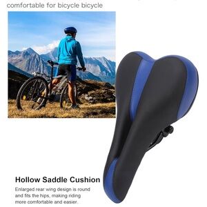 Mountain bike seat blue and black new